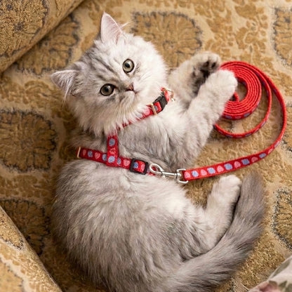 Adjustable Cat Collar Harness – Comfortable & Safe for Cats